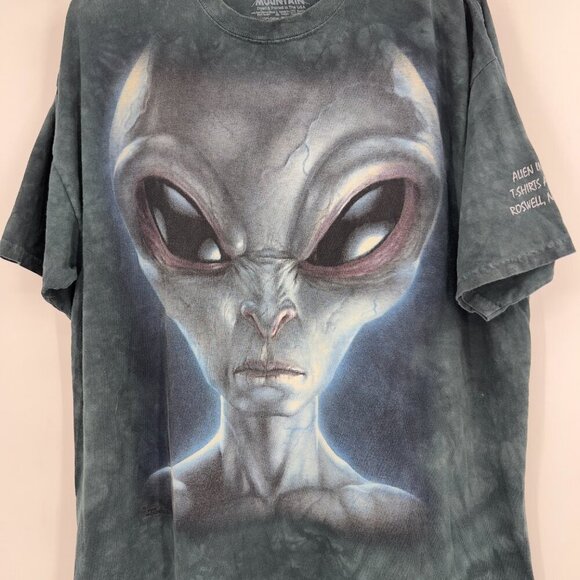 The Mountain Alien Graphic Tee Roswell New Mexico 2XL Tie-Dye T-Shirt - Picture 2 of 10